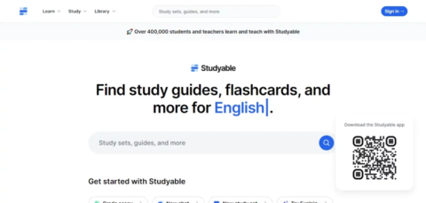 Studyable  Review, Pricing, Features and Alternatives